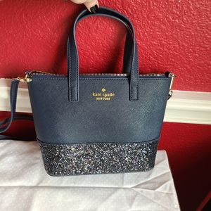 Kate Spade small glitter bucket purse
